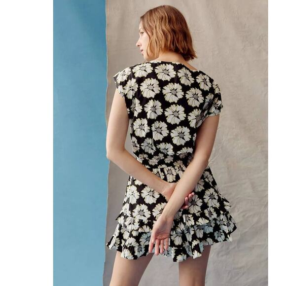 New Peter Som for Anthropologie Penelope Mini Floral Cotton Dress $168 MEDIUM - Picture 3 of 8